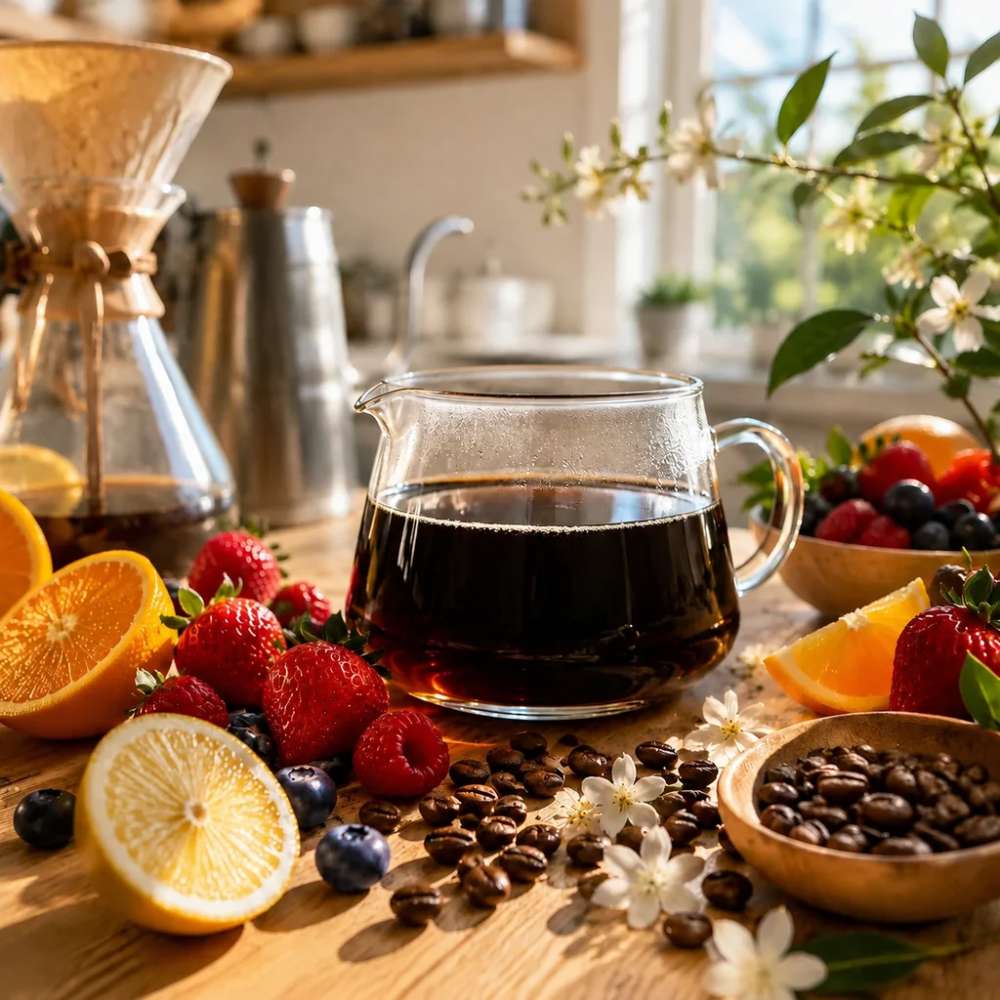 قهوه طعم و عطر میوه ای Fruit Bright